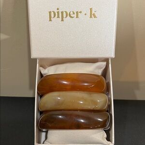 Piper K | Bangle Set (3) ~ In Earth Tones
